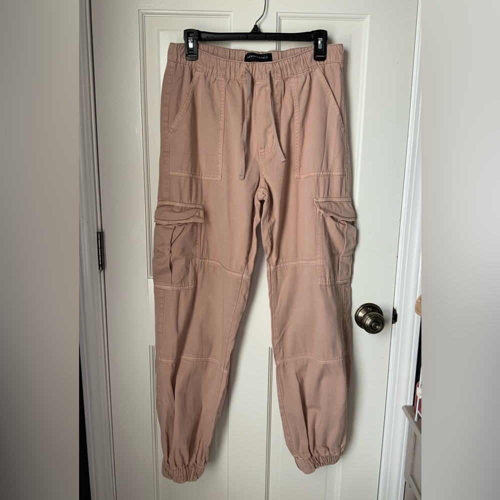 Aeropostale Tan Baggy Cargo Pants Women’s Small